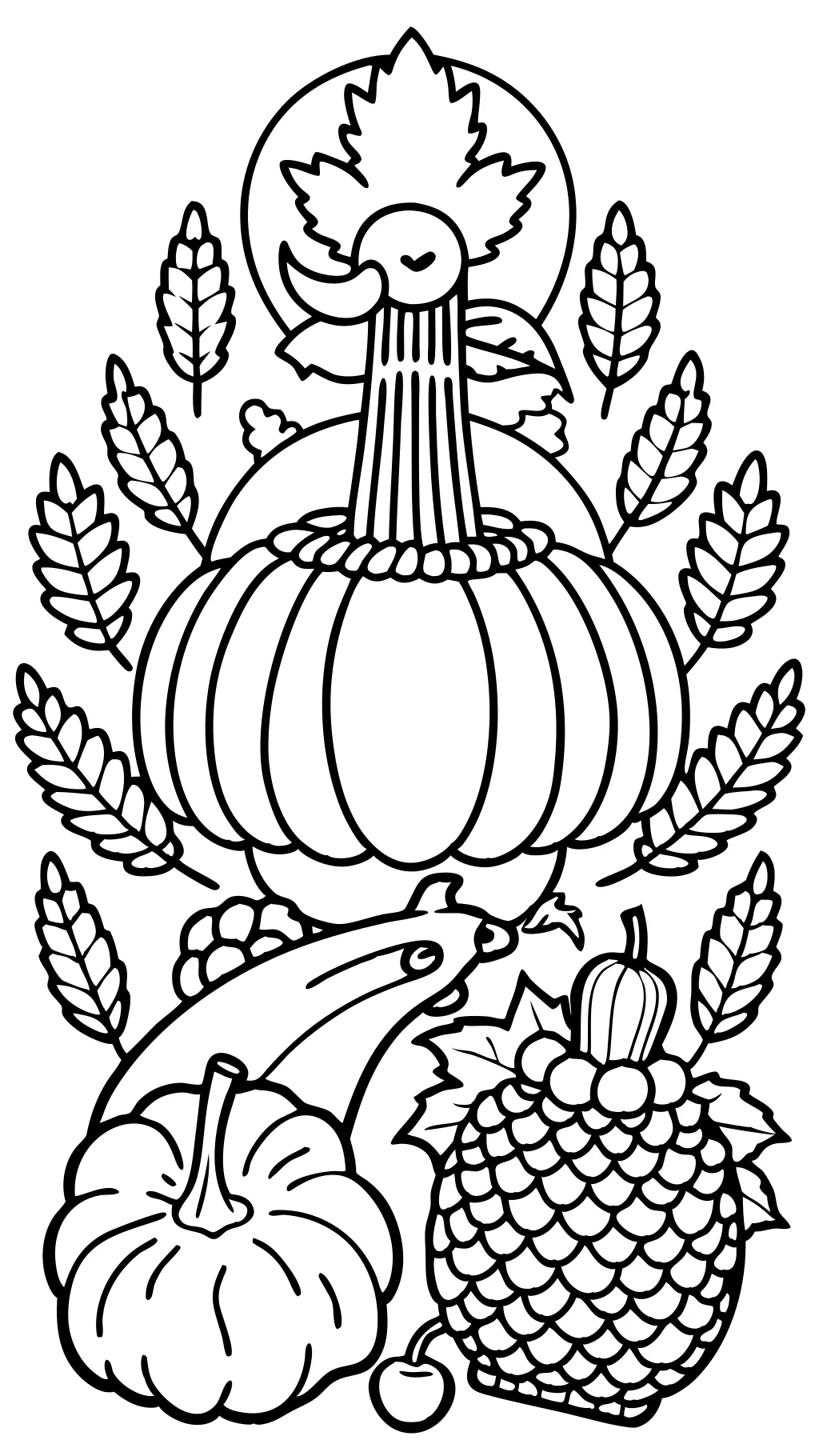 free adult coloring pages thanksgiving